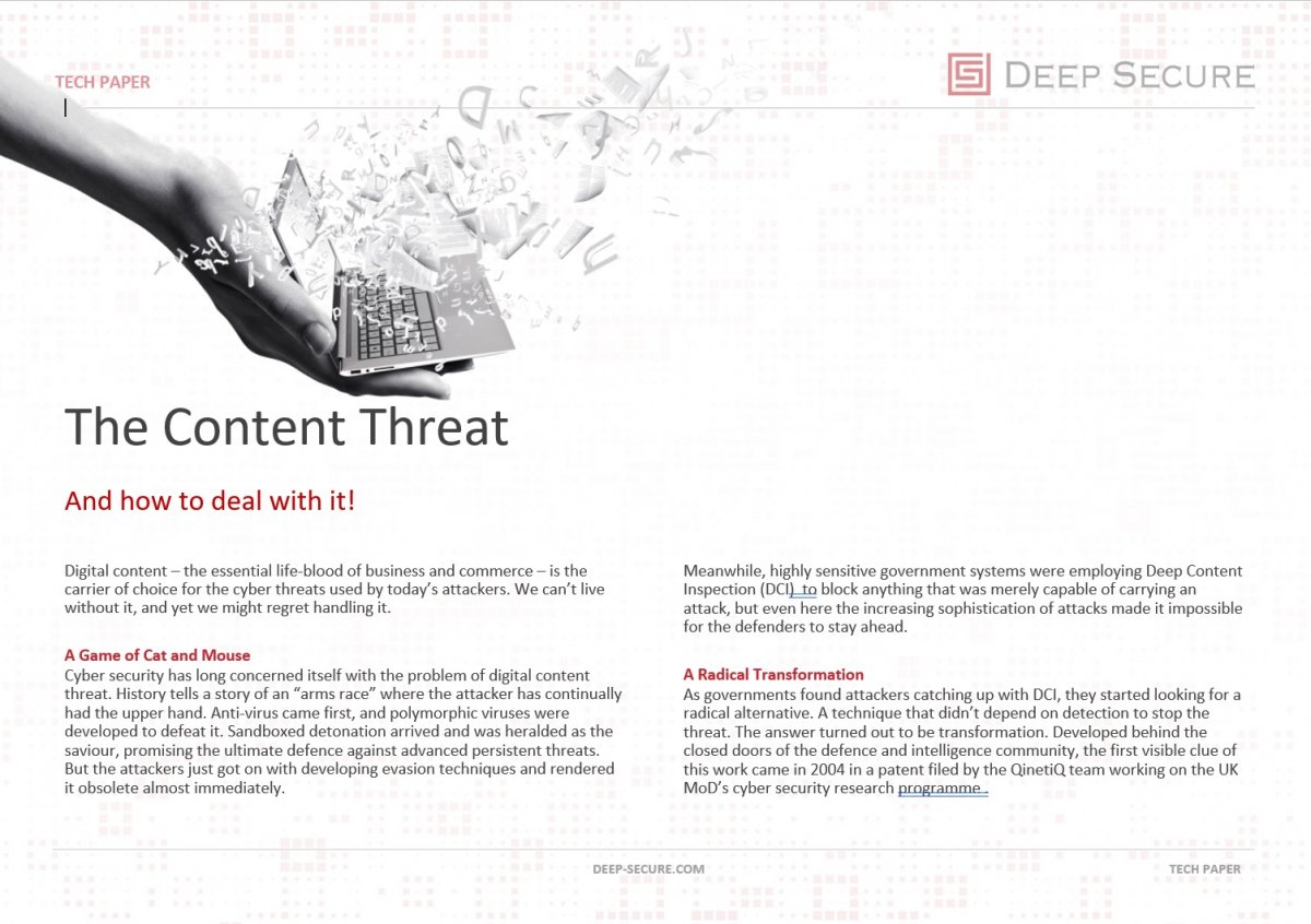 The Content Threat