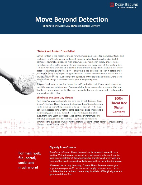 Move Beyond Detection!